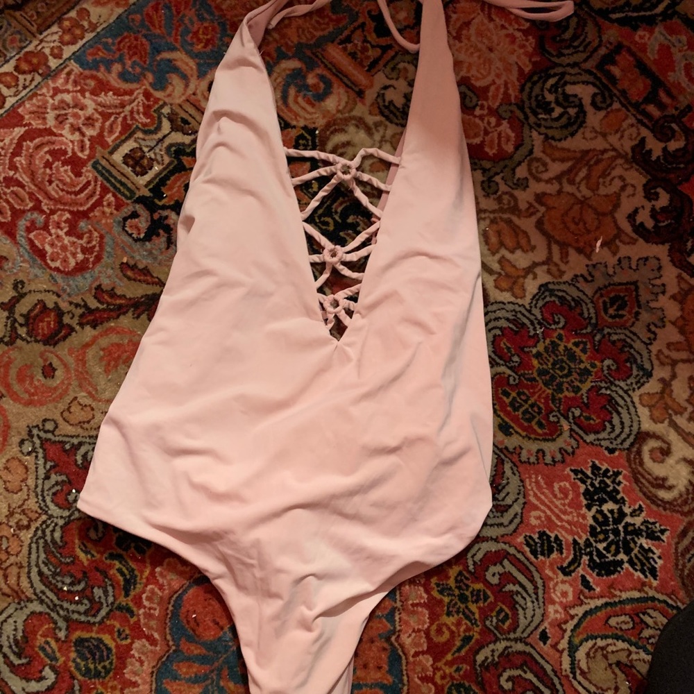 light pink bathing suit